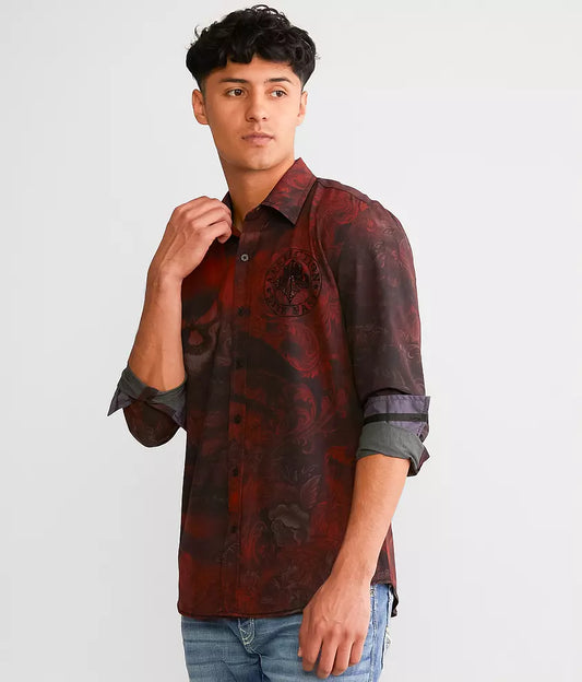 Affliction Brawley Woven Button Down