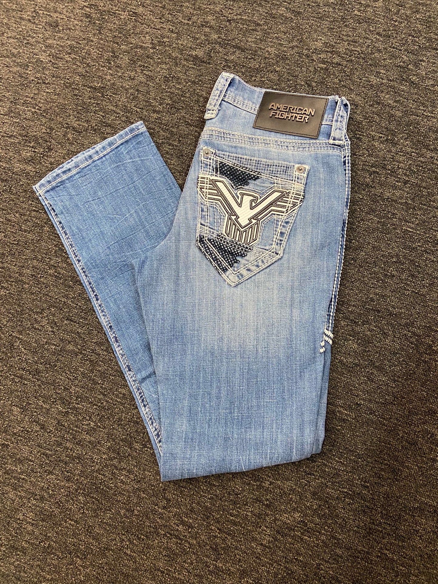 American Fighter “Striker” Relaxed Straight Jean