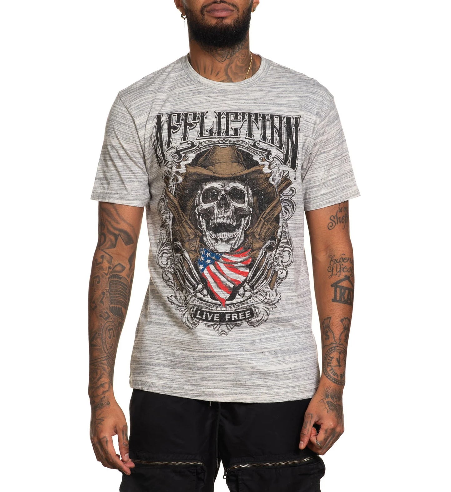 Affliction Smoking Barrels Tee