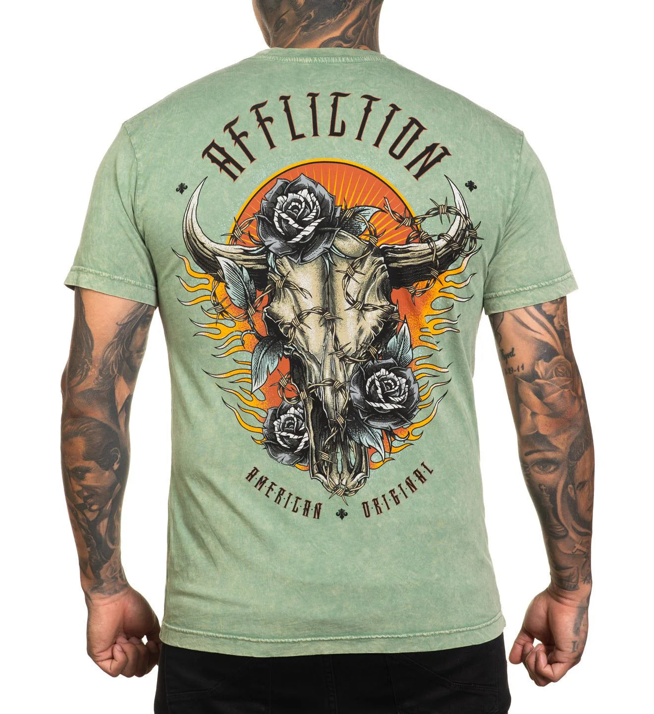 Affliction Dakota Fire Reversible Tee