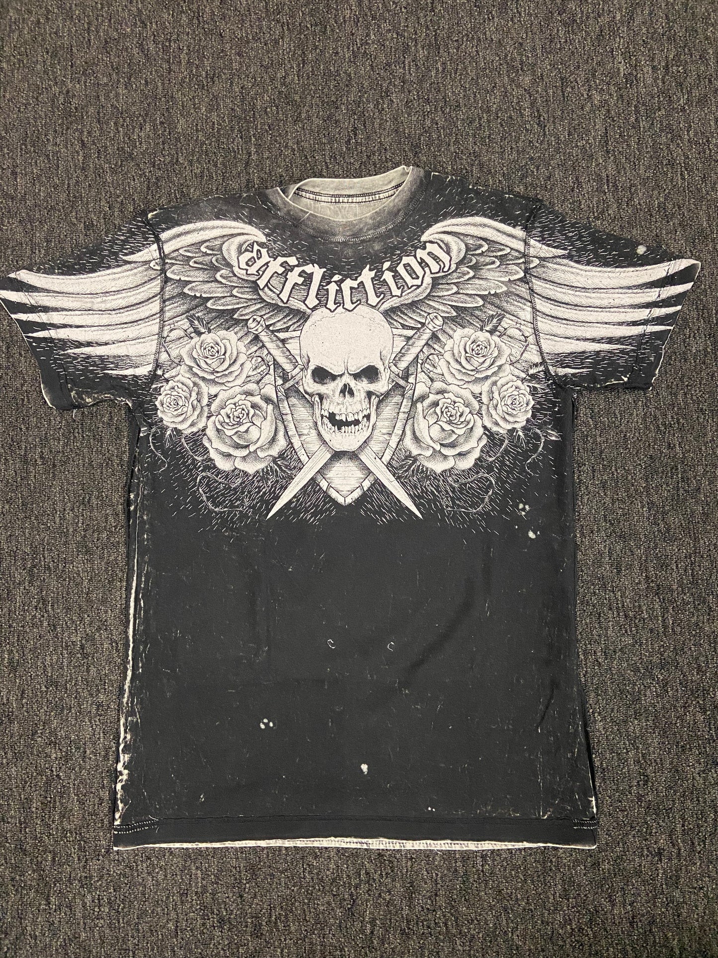 Affliction Wage Chaos Reversible Tee