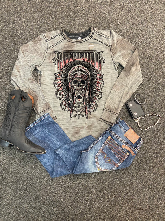 Affliction Ethereal Mist Reversible Thermal