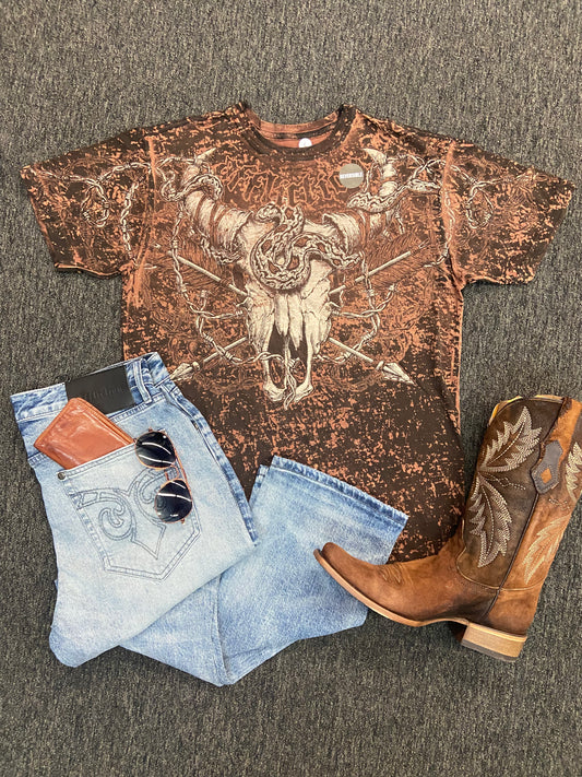 Affliction Slow Burn Reversible Tee