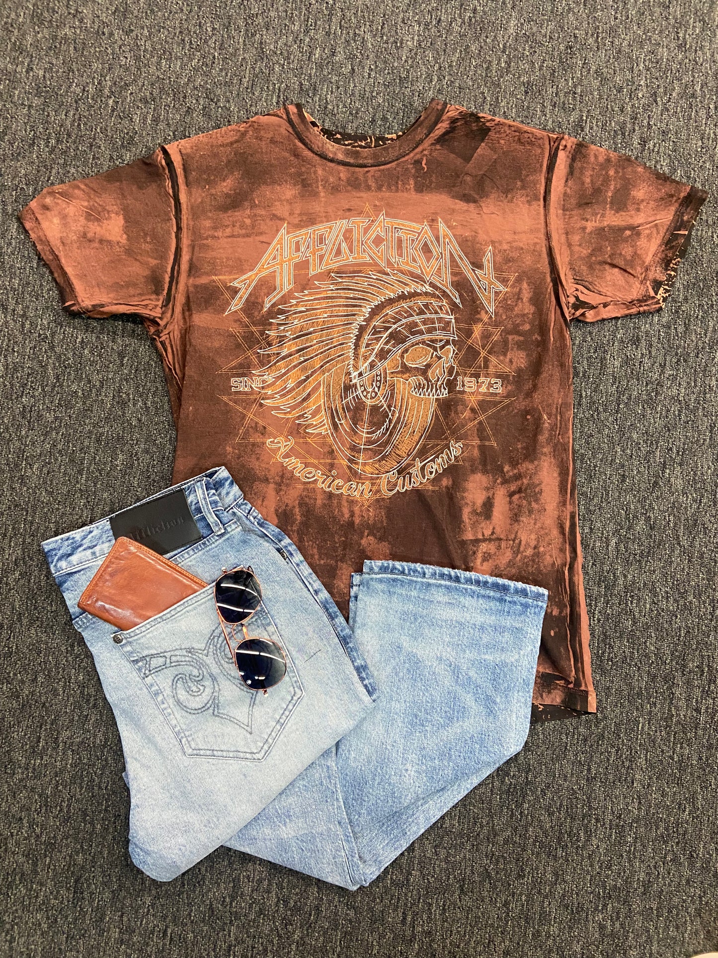 Affliction Slow Burn Reversible Tee