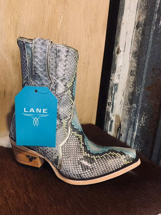 Lane Vickson bootie - blue watercolor