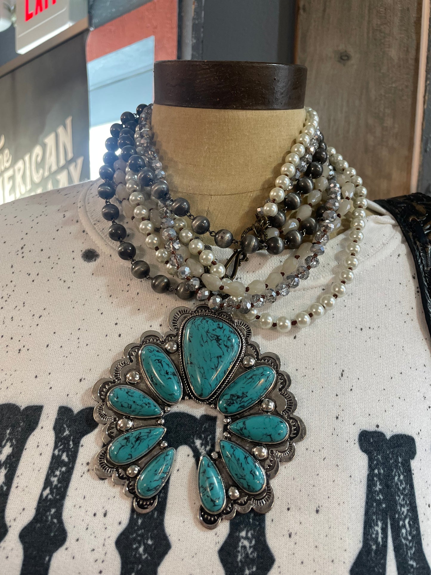 Anna Necklace - turquoise